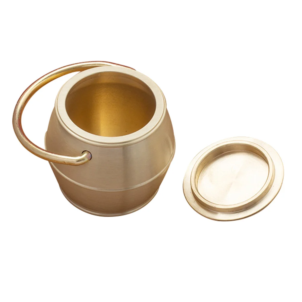 

Creative Small Bucket Decor Home Desktop Copper Bucket Adornment Tabletop Decor