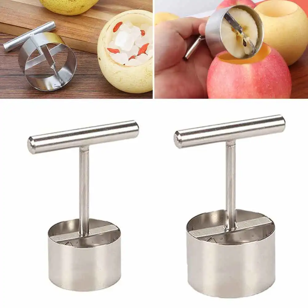 

Apple Corer Tool 304 Stainless Steel Sharp Blade Apple Pear Core Remover T-Handle Multi-functional Corer Kitchen Accessories