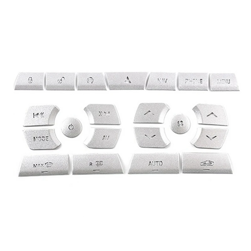 

Car Center Console Multimedia Air Conditioning Button Glass Lift Button Sticker for Jaguar XF 2012-2015 Interior