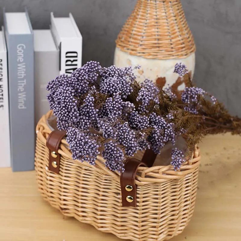 Цветок из натурального проса 60/120 г настоящий вечный букет риса Свеча сделай сам