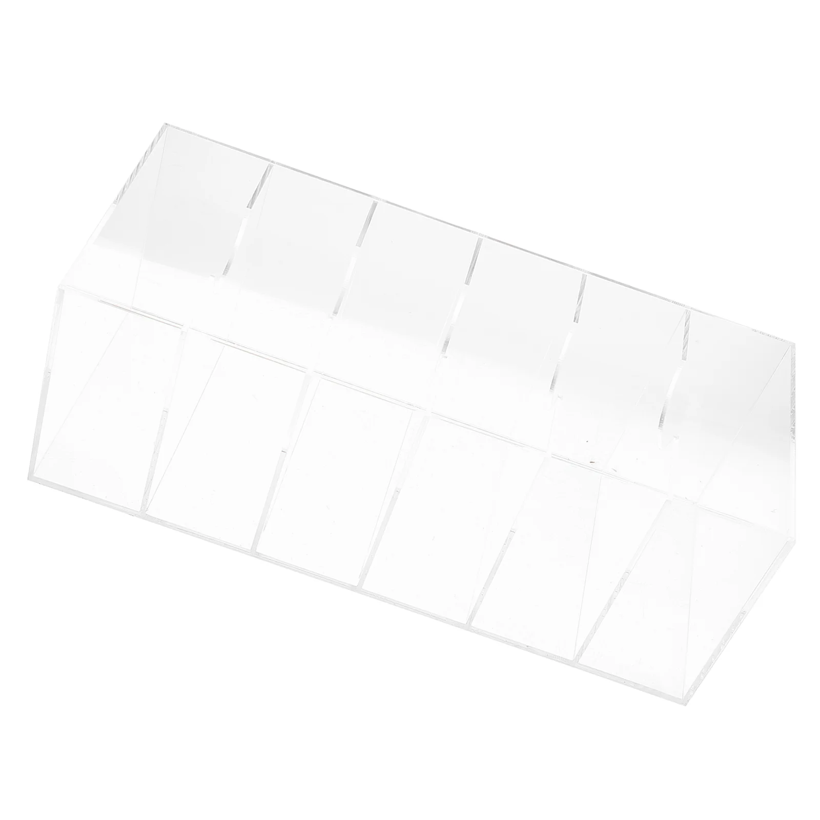 

Transparent Belt Organizer Opening Acrylic Watch Belt Storage Box Multi-grid Waist Belt Organizer