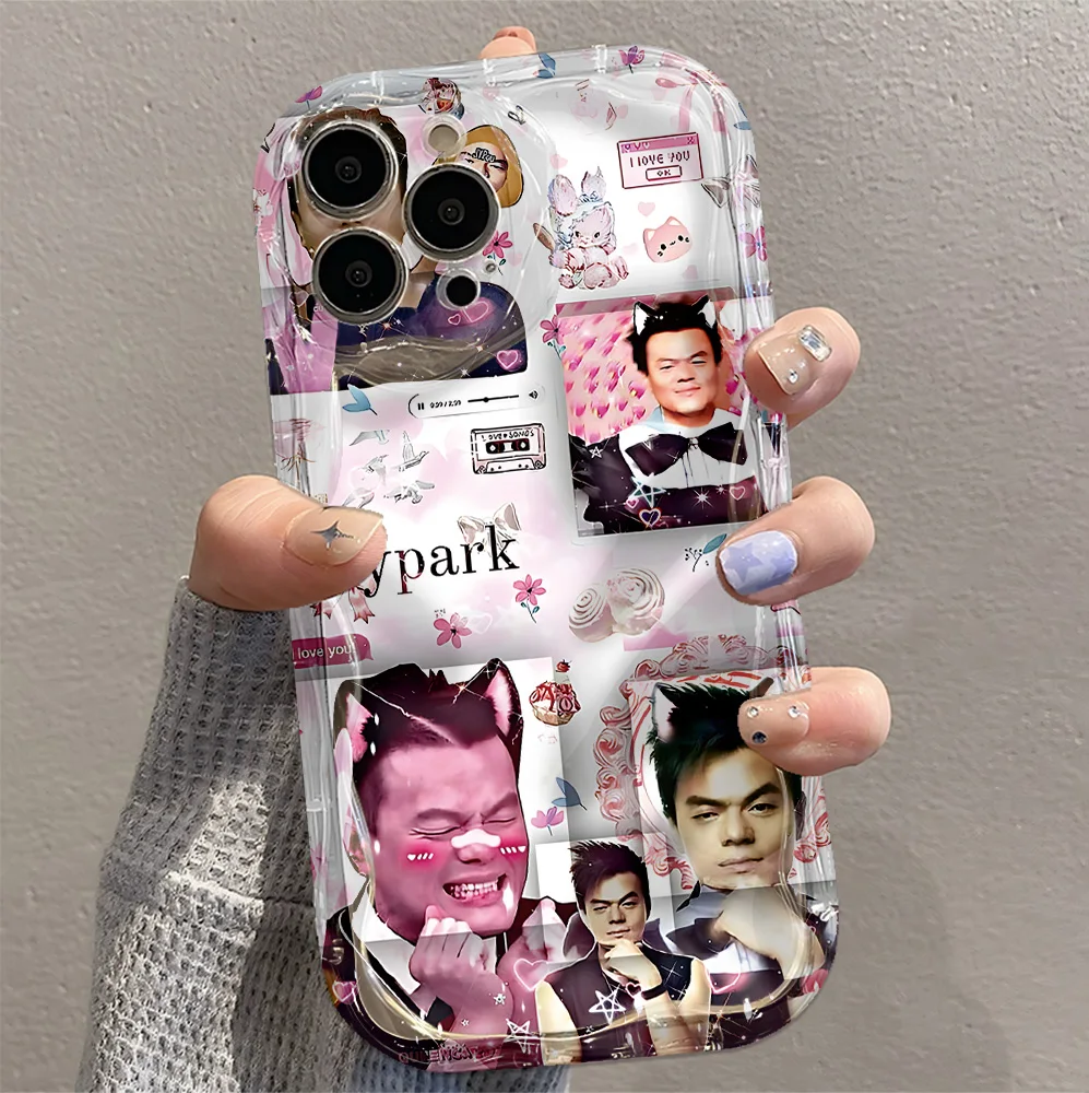 Фото Забавный чехол для телефона JYP Meme для iPhone 17e 17 16 16e 15 14 13 12 11 Pro Max Mini X XR XSMAX 8 Air Plus, 3D-волнистая мягкая задняя крышка из ТПУ №4