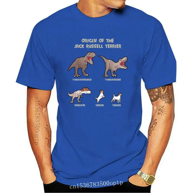 

FASHION New Origin Of The Jack Russell Terrier Evolution History Meme T-Shirt