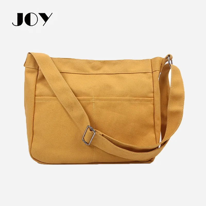 

JOY Bag Women's Shoulder Canvas Bag Student Class Tutorial Bag Large-capacity Joker Slung Tote Bag