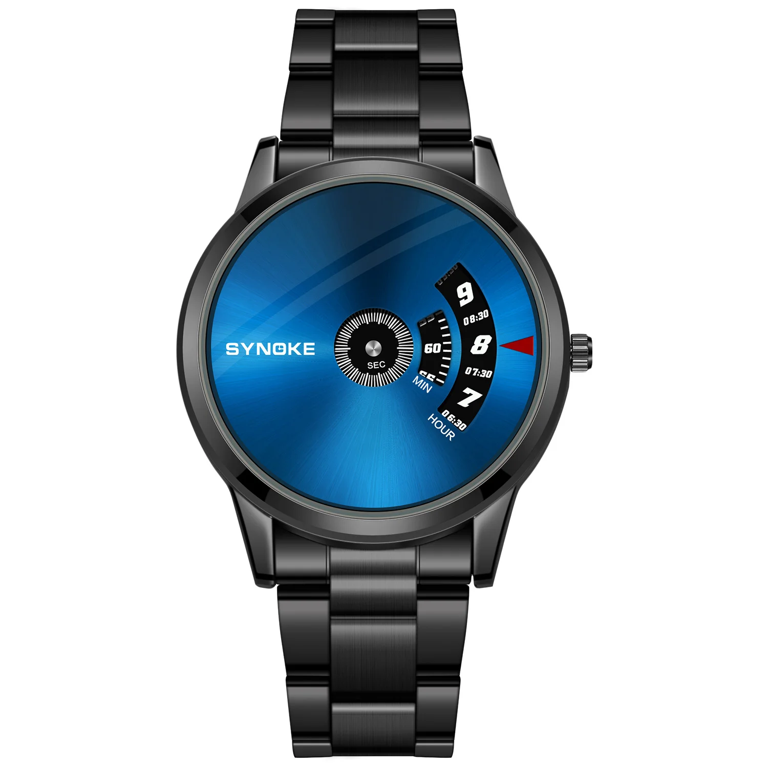 

SYNOKE Creative Men Watches Casual Mon-pointer Watch for Men Full Steel Waterproof Wristwatches Male Clock Relogio Masculino