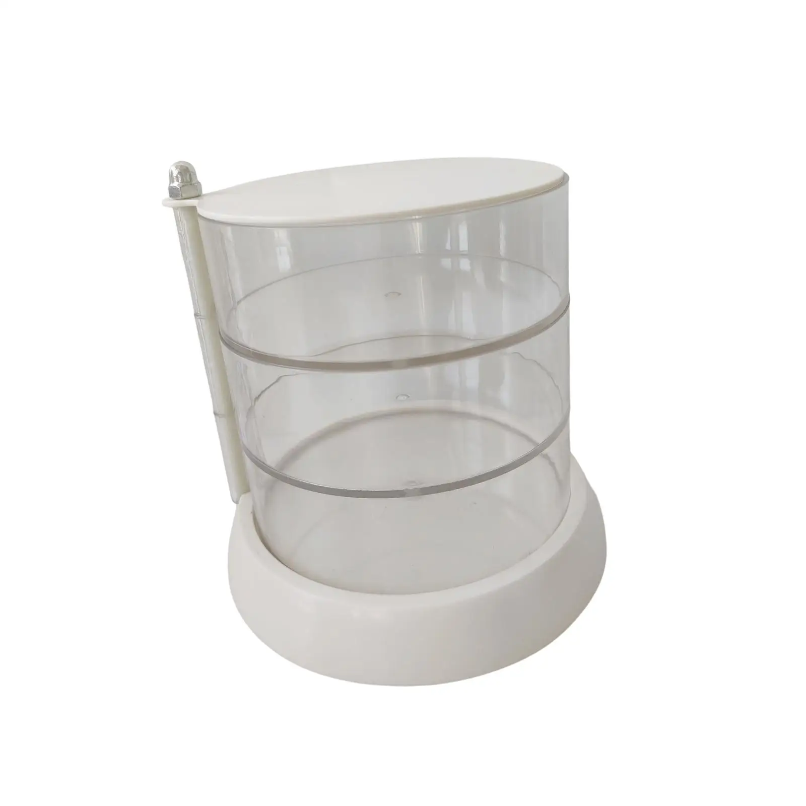 Cotton Pads Organizer Rotating Large Capacity Drying Box Container Blender Sponge Holder for Hairband Bracelets Beauty Eggs