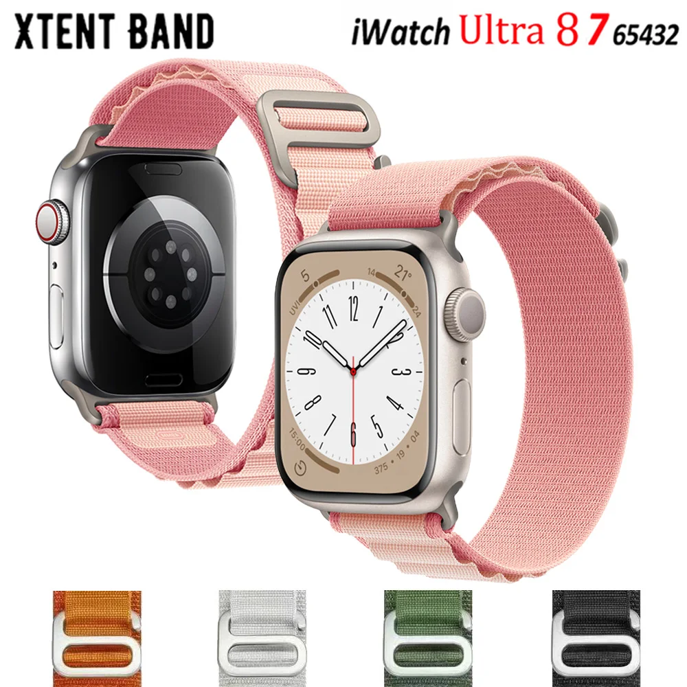 

Ремешок Alpine для Apple watch, браслет для iWatch series 7 6 5 3 se 8 Ultra 49 мм 49 мм 44 мм 40 мм 45 мм 41 мм 42 мм 38 мм 44 45 мм