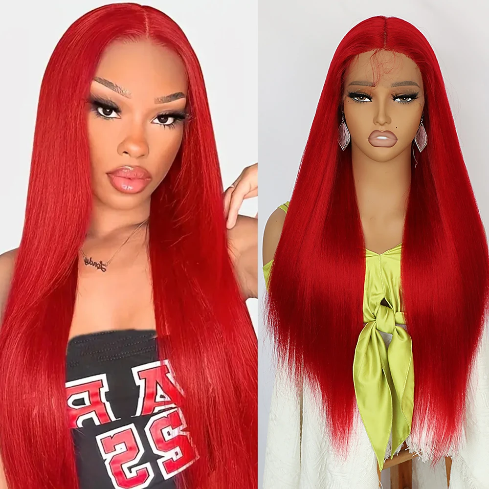 Apolaurel Синтетический Парик Фронта Шнурка Коричневый 32-дюймовый Длинный Прямой