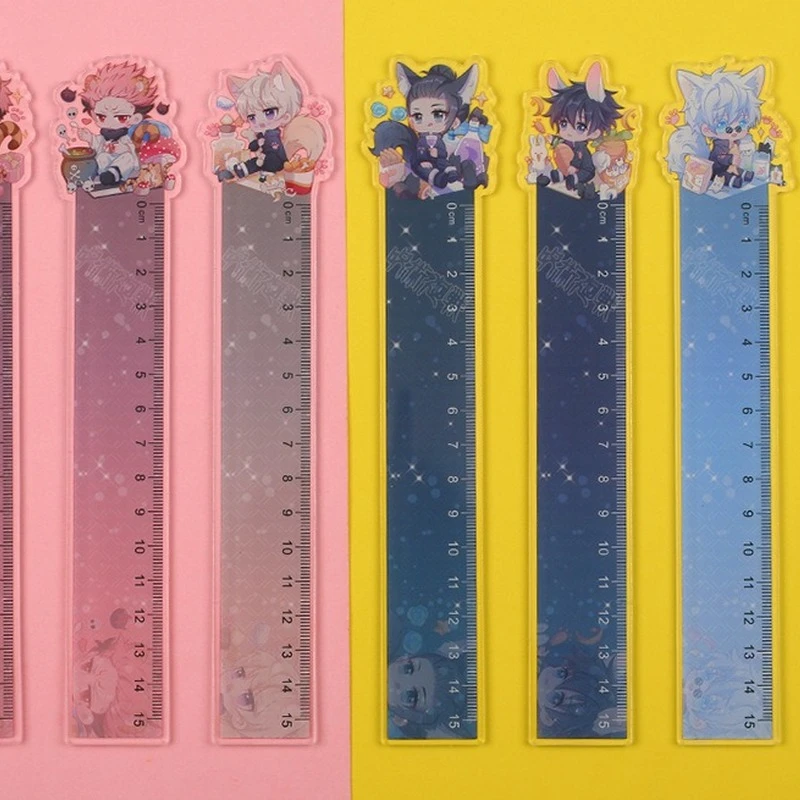 

Itadori Yuji Anime Straight Ruler Cute Jujutsu Kaisen School Supply Rulers Stationery Student Drafting Supplies Cartoon Plastic