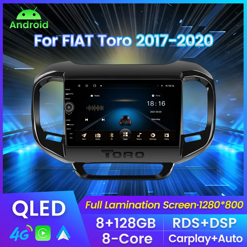 

Автомагнитола MLOVELIN QLED на Android 11, мультимедийный видеоплеер для FIAT Toro 2017, 2018, 2019, 2020, Carplay, GPS-навигация, все в одном