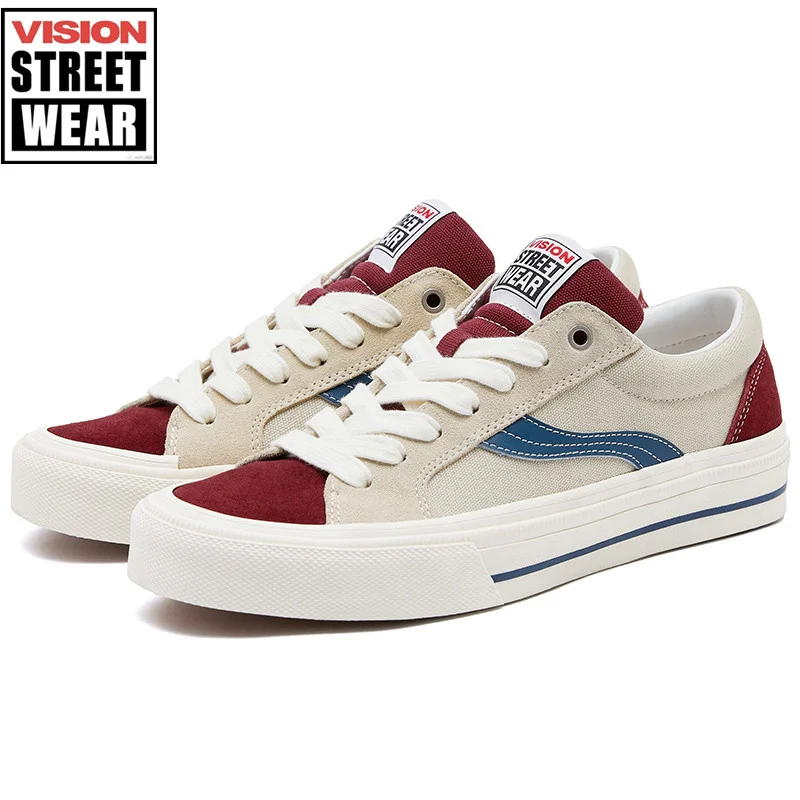 VISION STREET WEAR Original Low-top Suede Canvas Shoes for Men and Women Casual Shoes Canvas Shoes Street Sports Shoes Sneakers