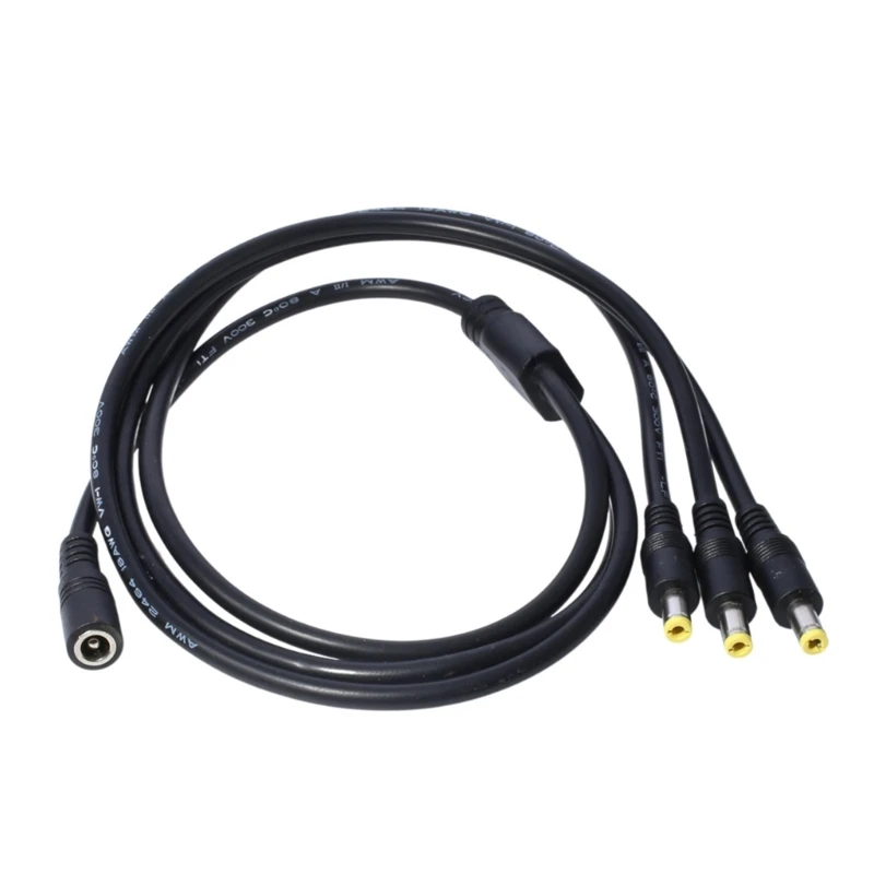 2.5x5.5mm 1 Female to 2 3 Male  Power Splitter Plug Cable for CCTV Security Camera Accessories Power Supply Adapter