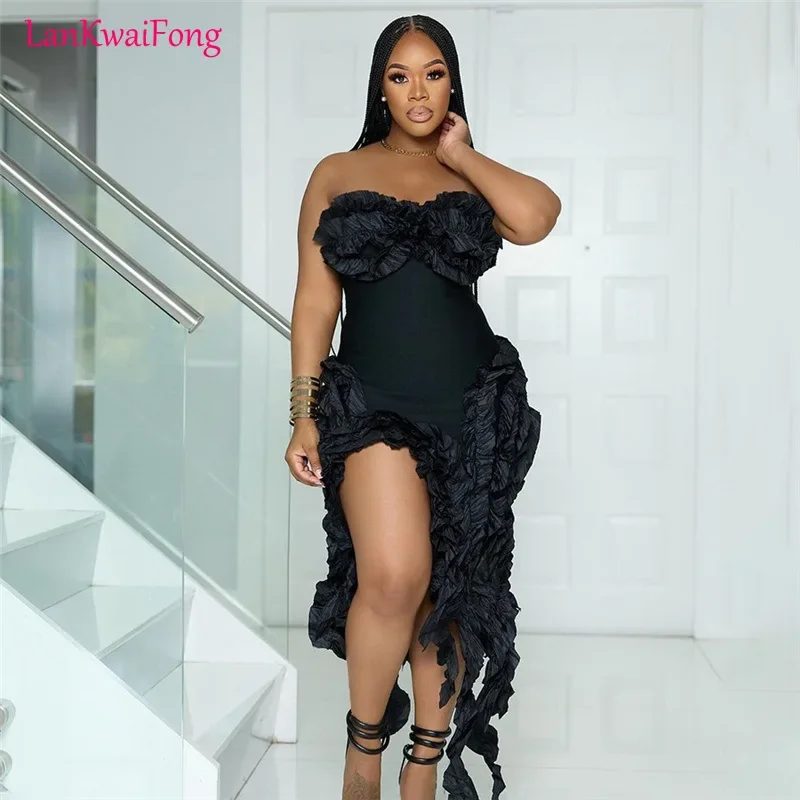 

Летнее женское сексуальное молочное шелковое мини-платье LKF, однотонное облегающее платье для девушек, обтягивающее платье для танцев