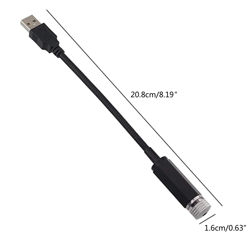 Автомобильный USB звездный красивый потолочный светильник звездное небо