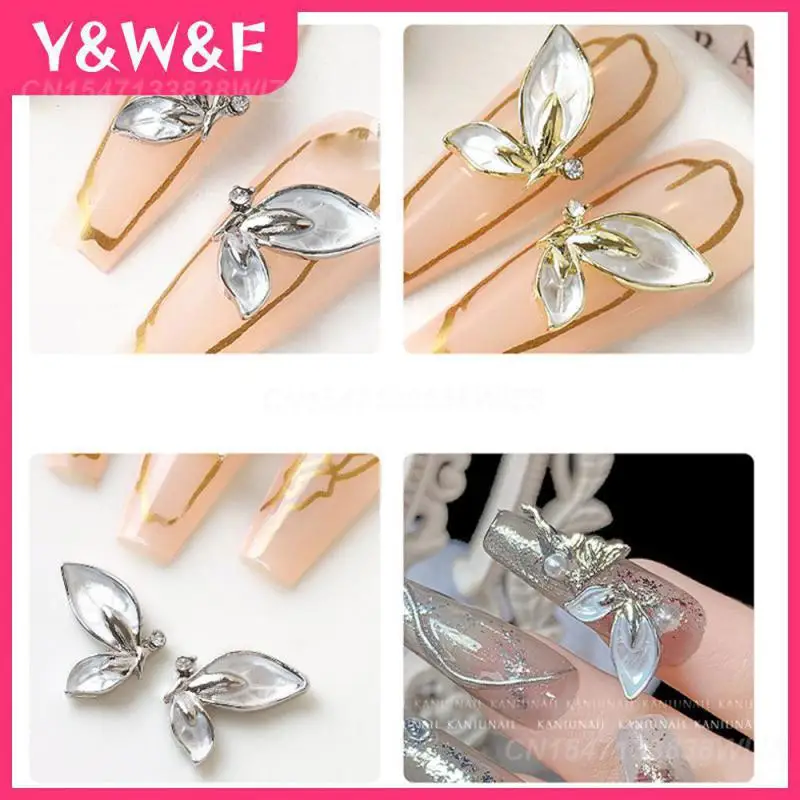 Fine Workmanship Wing Nail Drill Light Luxury Wind Diamond Ornaments Easy To Use Easy To Carry Gel Nail Polish Decor Diy Nails