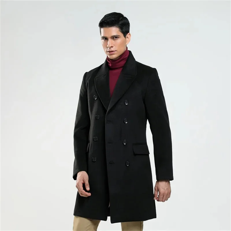

Autumn Winter New Men'S Woolen Coat Fashion Casual Korean Casaco Masculino Slim Business Clothes Veste Homme Erkek Mont KışLıK