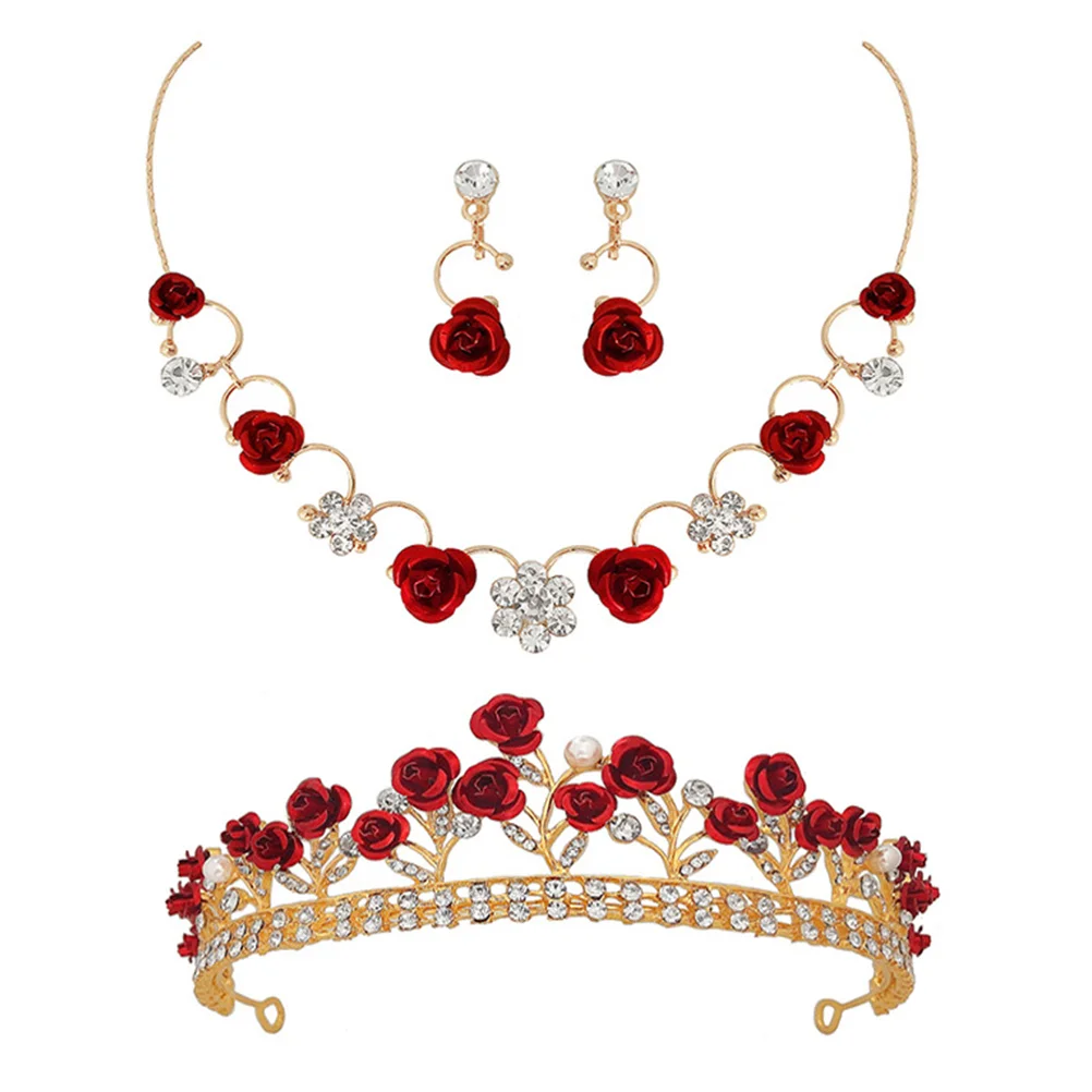 

Серьги-подвески, цепочка, ожерелье, хрустальные свадебные тиары, искусственные головные уборы, костюм принцессы, металлические наборы