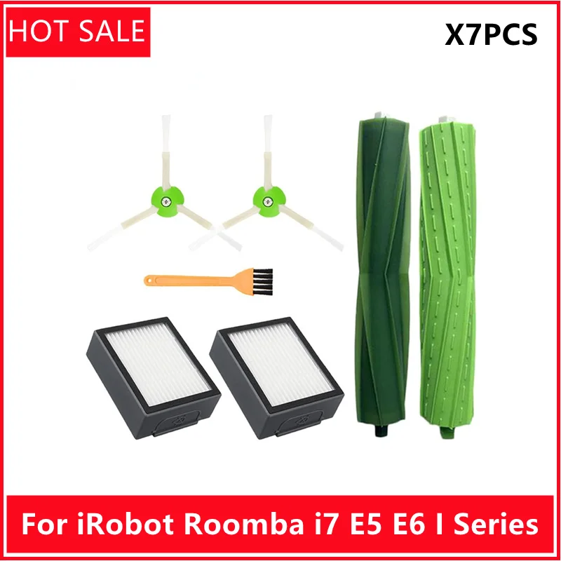 

Replacement Parts for iRobot Roomba i3 i3+ i4 i6 i6+ i7 i7+ i8 i8+ E5 E6 E7 Robot Vacuum Main Side Brush Hepa Filter Mop Rag