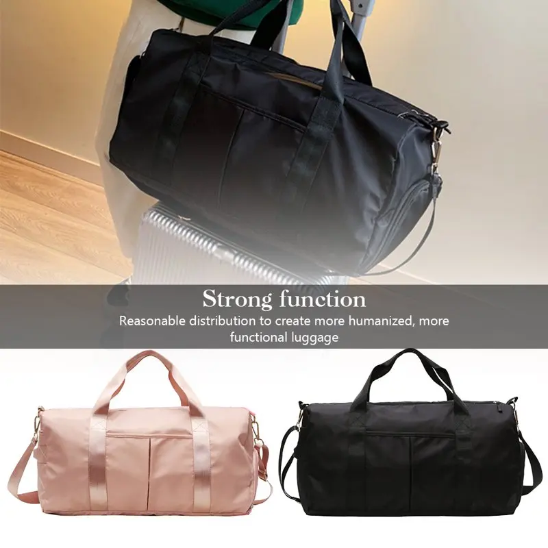 Dry Wet Separated Gym Bag, Sport Gym Duffle Holdall Bag Training Handbag Yoga bag Travel Overnight Weekend Shoulder Tote Bag wit