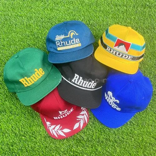 

Baseball Peaked Caps for men Rhude Energy rapper Hip hop Sunhat Cap Kpop Summer Casquette Black Hats Women Snapback
