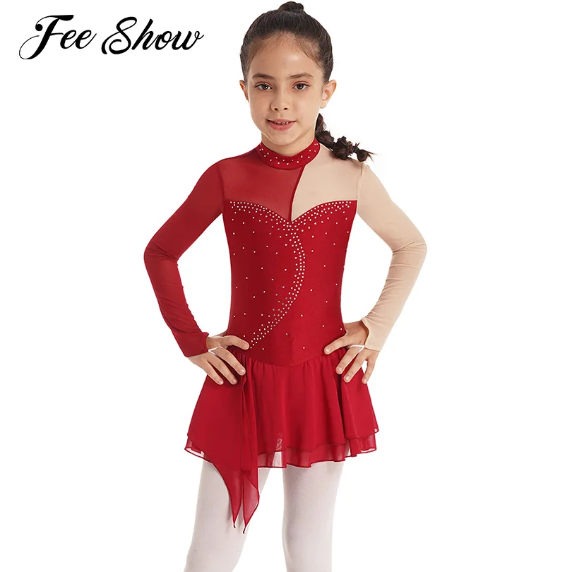 

Платье детское с длинным рукавом и круглым вырезом, балетное