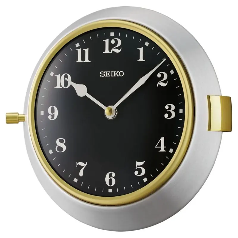 

Nao Porthole Wall Clock, Metal, Quartz, Analog, QXA761SLH