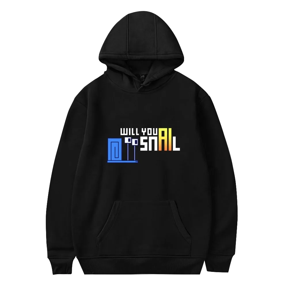

Will You Snail Game Merch Hoodies Women/Men Sweatshirts Hot Sale Casual Harajuku Streetwear Clothes