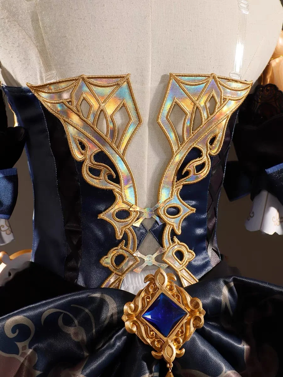 Оригинальный костюм Бога Navia Фонтейн косплей игра для девочек Хэллоуин