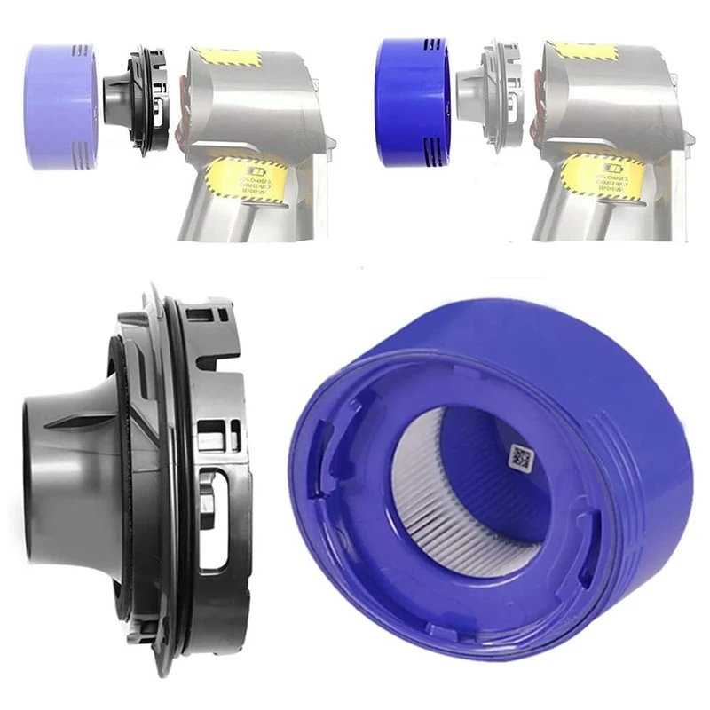 Motor Rear Cover&ampRear Filter&ampPre-Filters Kit for Dyson V7/V8 Vacuum Cleaner Replacemnet Accessories |