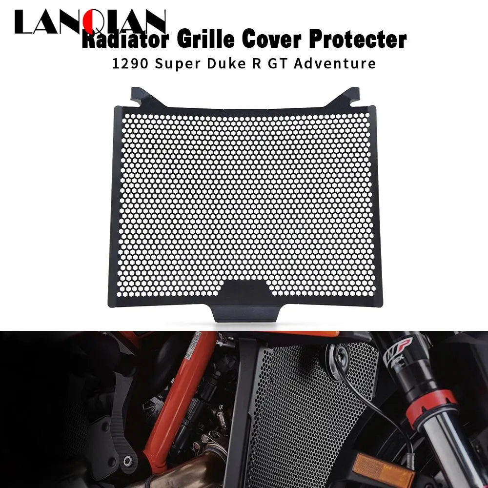 

Motorcycle Accessories Aluminum Radiator Guard Protector Grille Grill Cover 1290Super DUKE For 1290 Super Duke R 2019 2018-2013