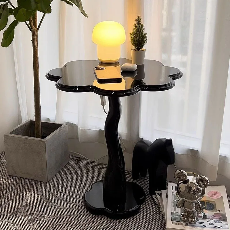 

Nordic Coffee Table Living Room Sofa Tables Petal Vintage Tea Tables Creative Side Table Design Furniture Round Lounge Tables