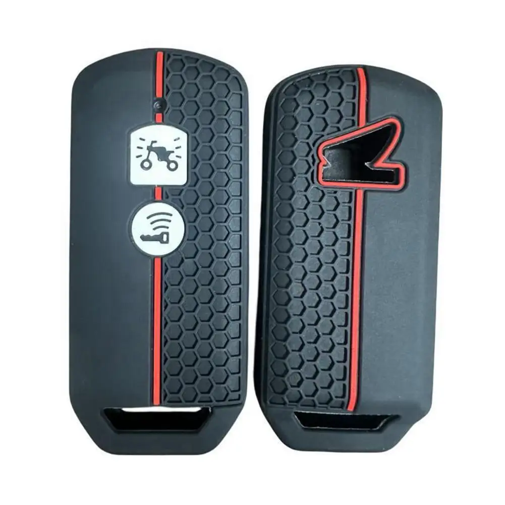 

Keep your For Honda PCX 150 2016 2018 key protected and stylish with this black Silicone Motorcycle Remote Key Fob Cover Case