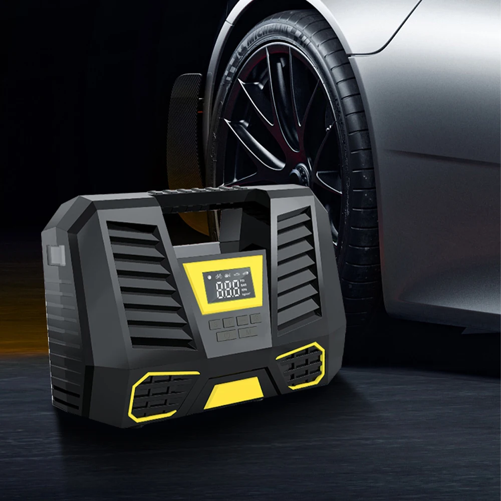 

150PSI Digital Display Car Tire Inflator Pump Portable Car Air Compressor 12V Electric Inflator LED Light for Motorcycle Bicycle