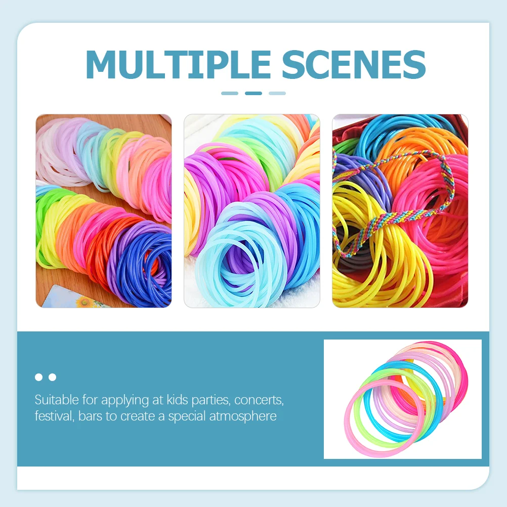 Светодиодные браслеты ювелирные изделия неоновое свечение в темноте 90-е годы для