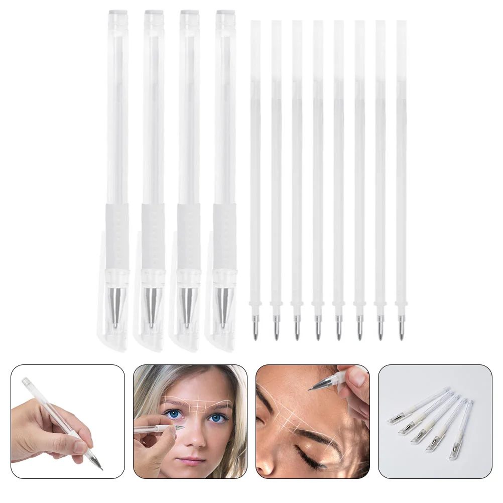 

Tattoo Marker Pen Makeup Supplies Manual Position Pen Surgery Marker Plastic Embroidered Eyebrow Pen Eyebrow Mapping Pen