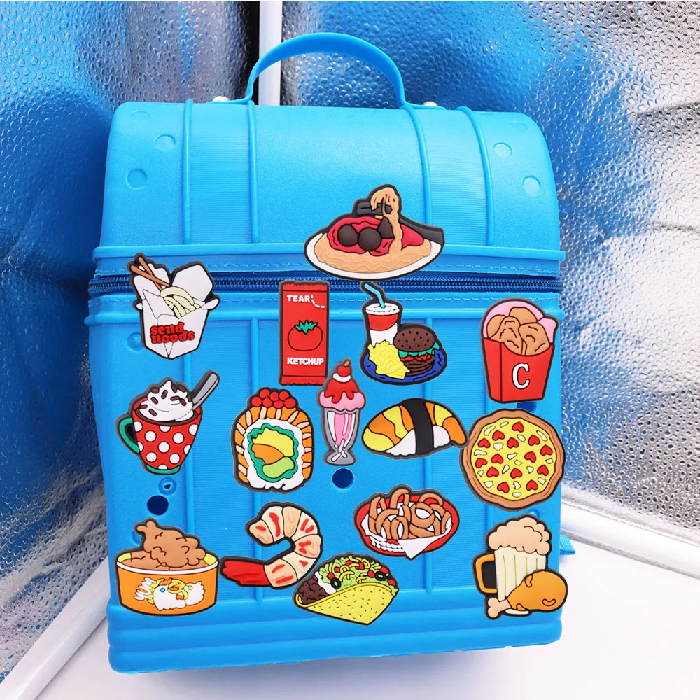 1 шт. Подвеска для обуви из ПВХ в виде мороженого пиццы курицы Nugget гамбургера еда