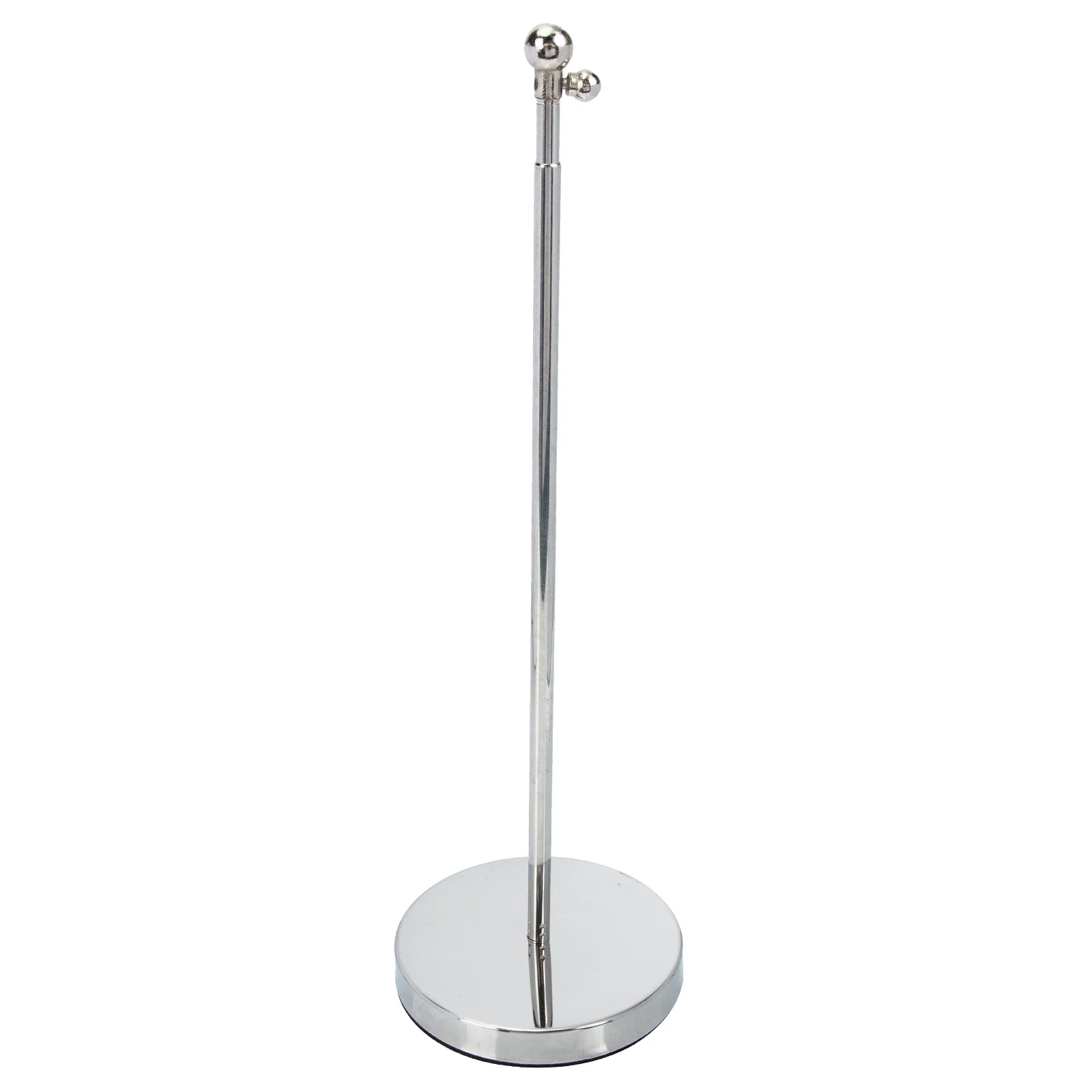 

Telescopic Flag Stand Stainless Table Sturdy Base Ornaments Household Holder Steel Desktop Supply Work Pole