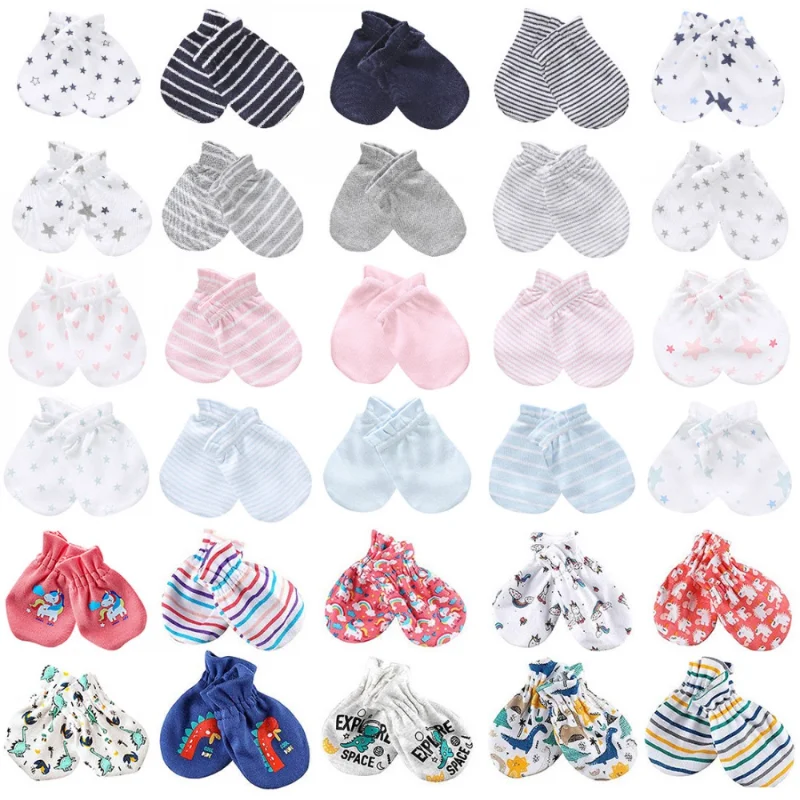 

Baby Accessories Newborn Boy Girl Gloves Scratch Mittens Cotton for Infantil Toddler Anti Scratching Mittens for Newborns