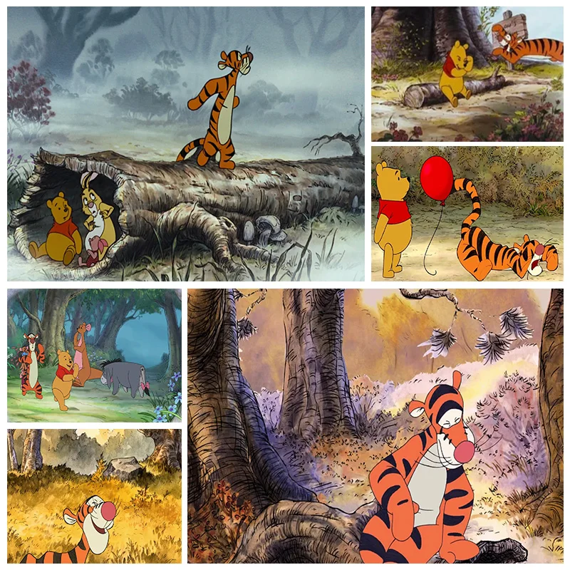 

Disney 5D Diamond Painting Cartoon Tigger & Pooh Diy Ab Diamond Embroidery Cross Stitch Mosaic Sets Home Decoration Gift Jh193