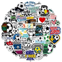 50 pcs text stickers football score stickers sports athletic personality creative water cup notebook stickers