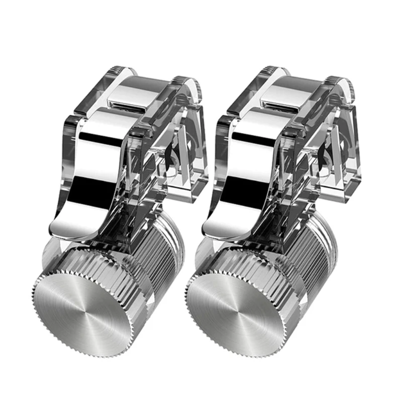 Синий/красный/прозрачный (1 пара) металлический джойстик для смартфона