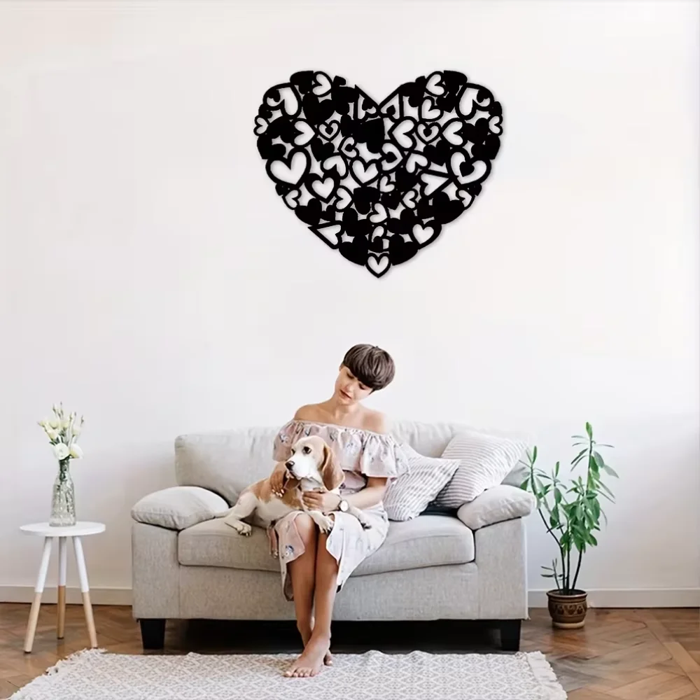 Очаровательное сердце металлического настенного искусства: прекрасный домашний