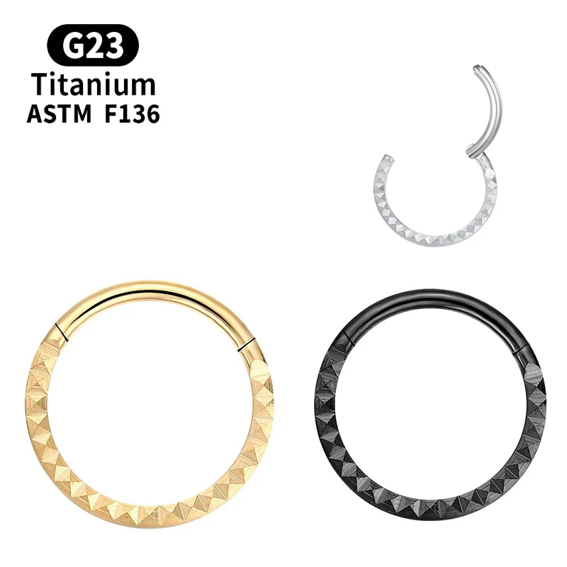 

Piercing Industrial Cartilage Crystal Tragus Hinge Segment G23 Sexy Nose Ring Titanium Earrings Charming Helix Hoop Body Jewelry