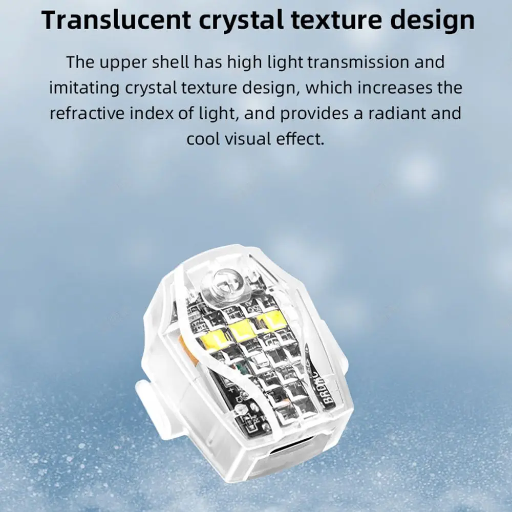 Universal LED Anti-collision Warning Light Mini Signal Light Drone with Strobe Light 4 Colors Turn Signal Indicator Motorcycle