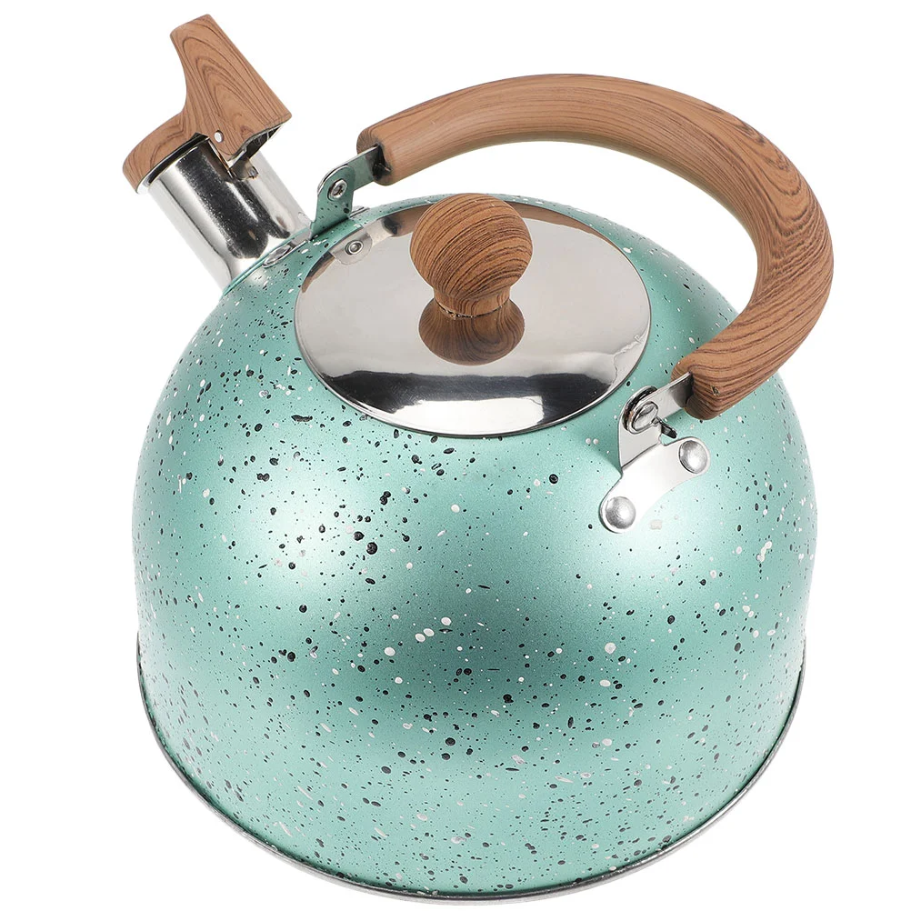 

Stainless Steel Tea Kettle Water Boiling Kitchen Whistling Pot Portable Teakettle Sounding Metal Teapot