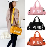 Small Gym Sports Fitness Bag for Women Travel Luggage Weekend Trend Mini Pink Fashion Women'S Handbag Female Shoulder Duffle Bag 1