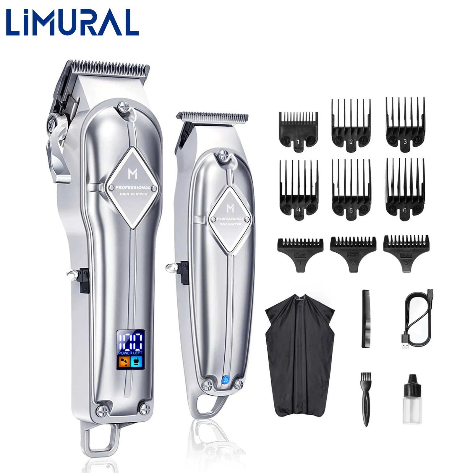 2023 Limural Hair Clippers Professional Cordless Clippers Ha