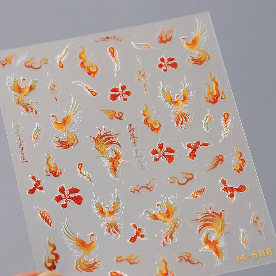 Китайский стиль красное золото штампованное благородный фенікс перо дракон