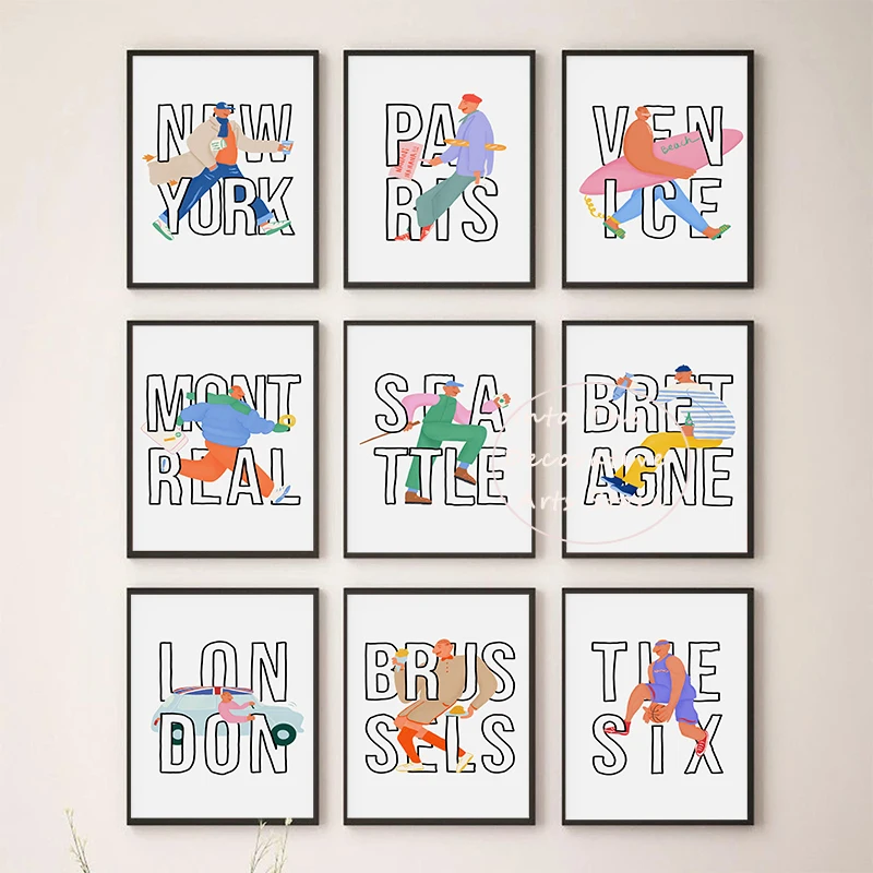 Картина с изображением персонажа Нью-Йорка Бретани из города Сиэтл