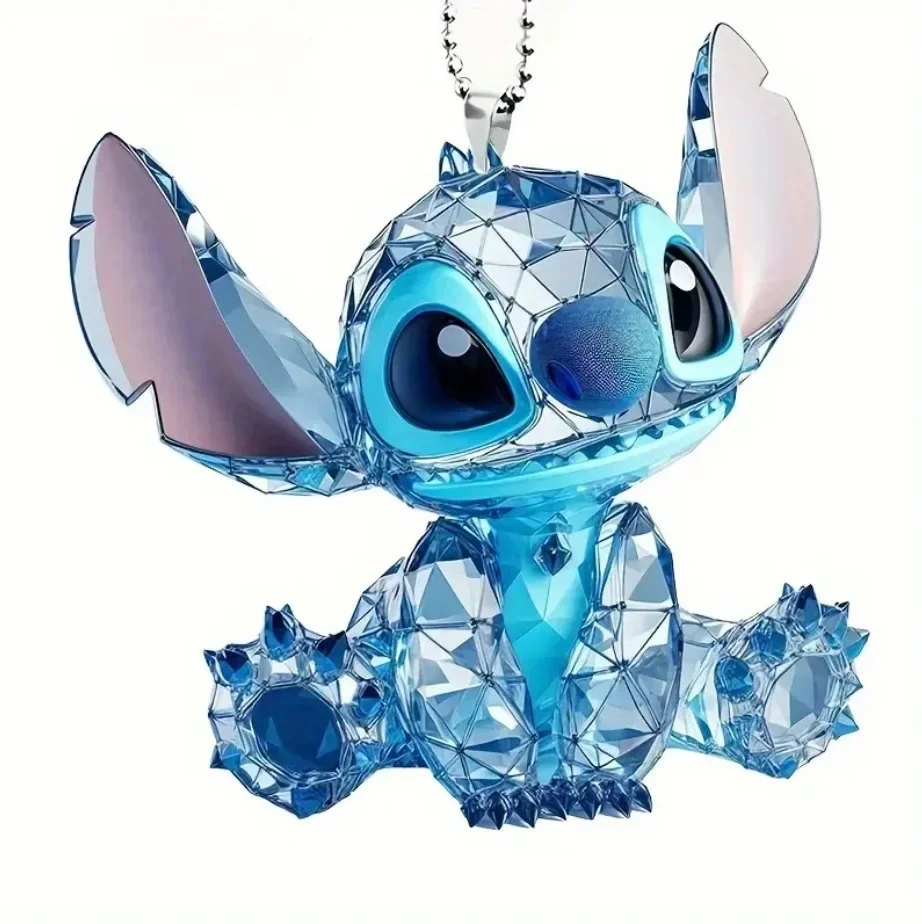 Подвеска Disney Kawaii Stitch 2D автомобильное акриловое украшение детская школьная сумка